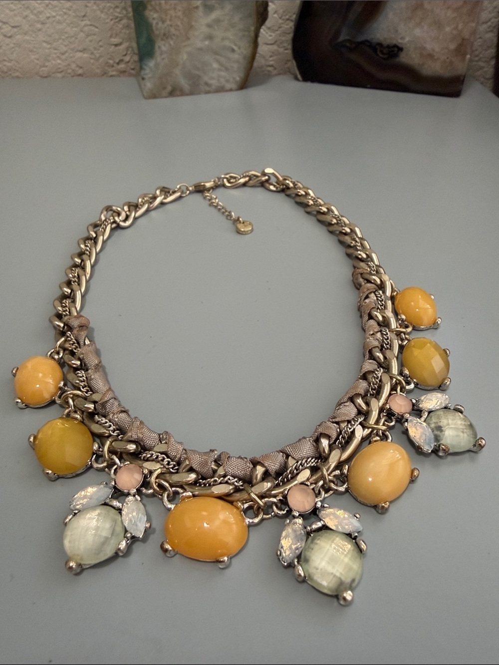 Vintage loft jeweled necklace